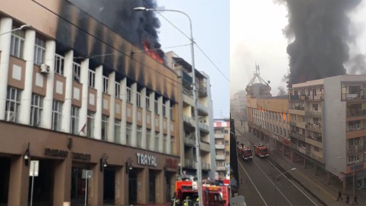 STRAŠAN POŽAR u KRUŠEVCU, Stanari okolnih zgrada evakuisani. Gori robna kuća! (VIDEO)