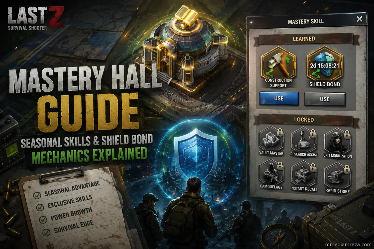 Mastery Hall Guide: Seasonal Skills & Shield Bond Mechanics Explained