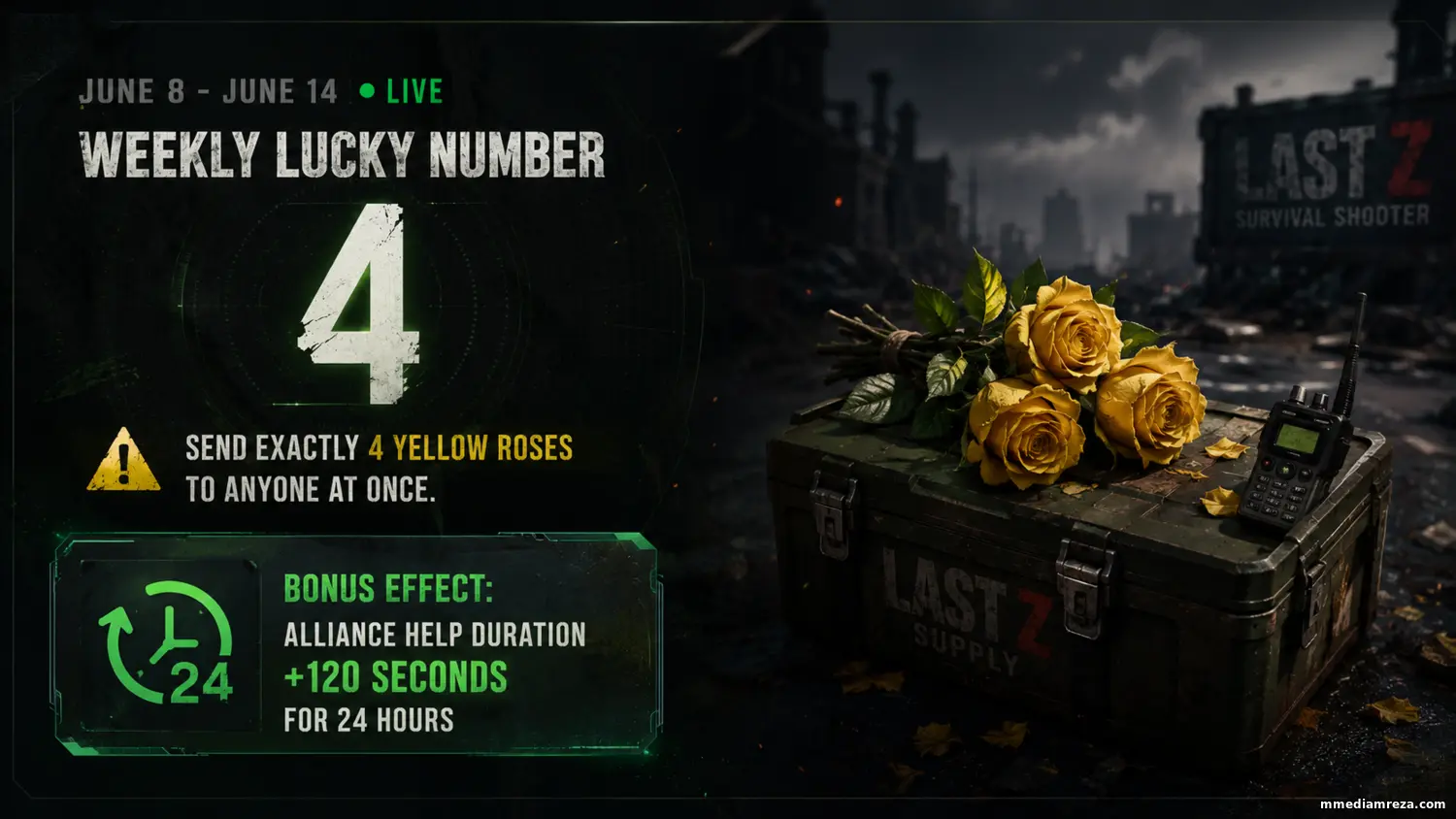 Weekly Lucky Number ( June 8 - June 14 )