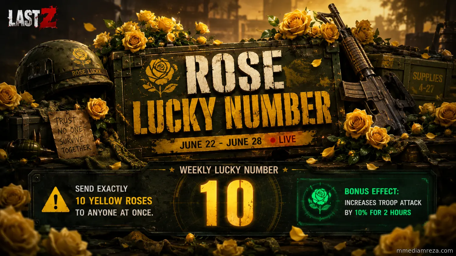 Weekly ROSE Lucky Number ( June 22 - June 28 )