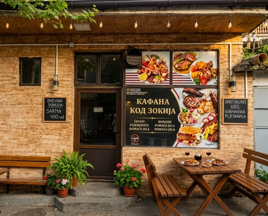 Kafana Kod Zokija Kruševac - Autentičan ukus domaće hrane, jela sa roštilja i tradicije