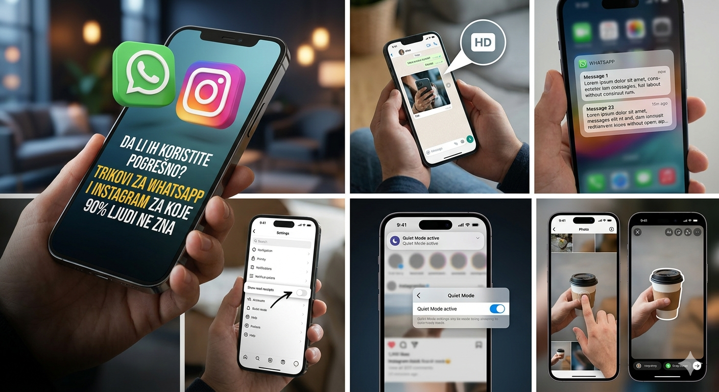 Da li ih koristite pogrešno? Trikovi za WhatsApp i Instagram za koje 90% ljudi ne zna