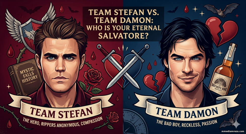 Team Stefan vs. Team Damon.